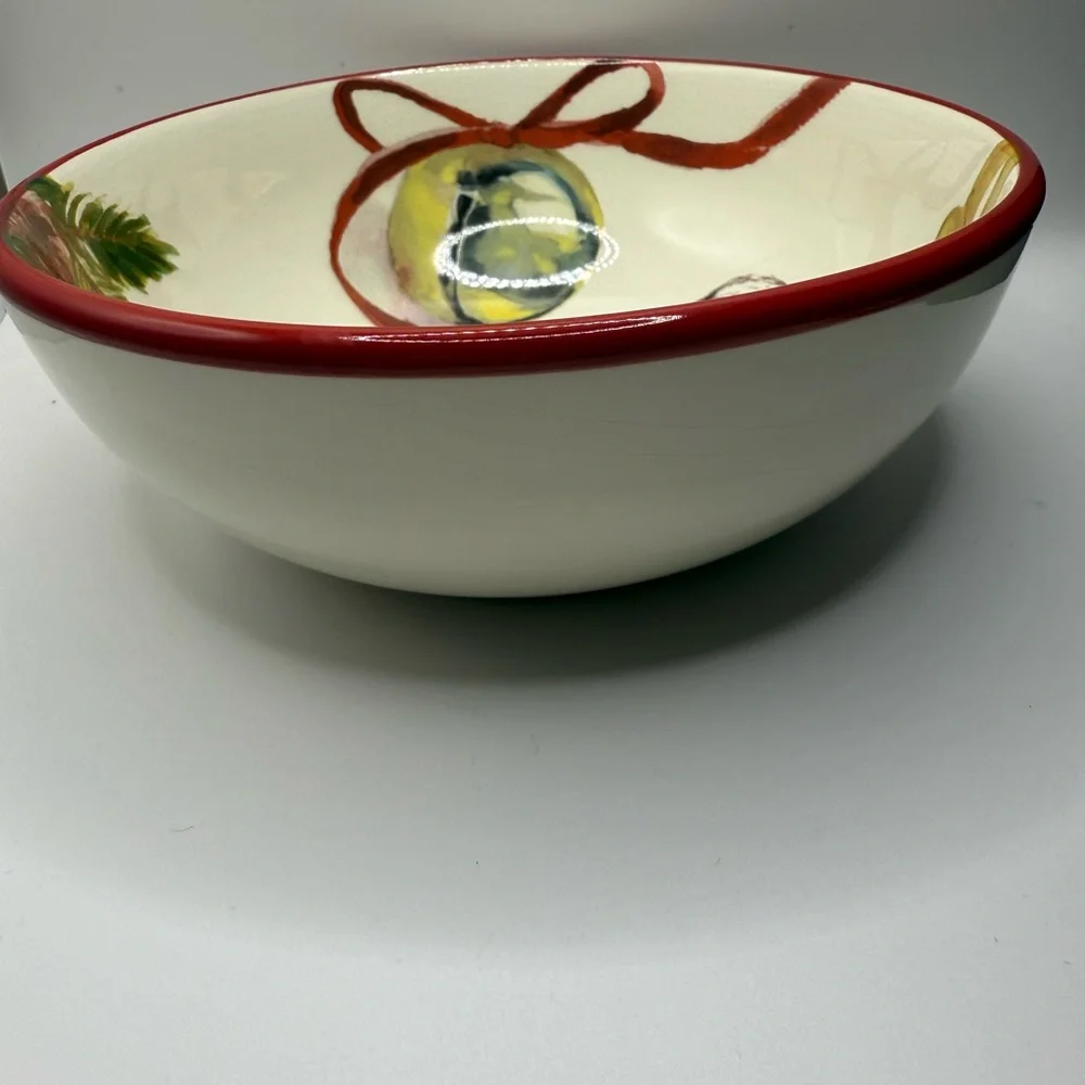 Williams Sonoma Christmas Carols Soup Bowls Set Of Six
